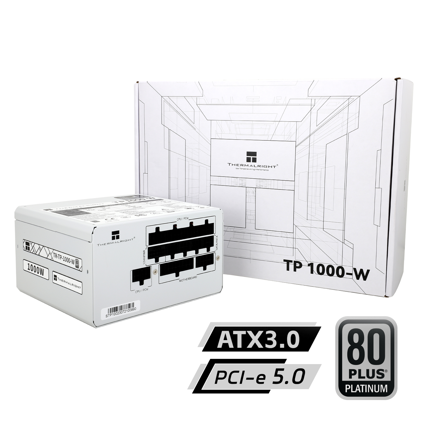 Thermalright TP1000 1000W Full Modular 80 PLUS Platinum - White Thermalright TP1000 1000W Full Modular 80 PLUS Platinum - White